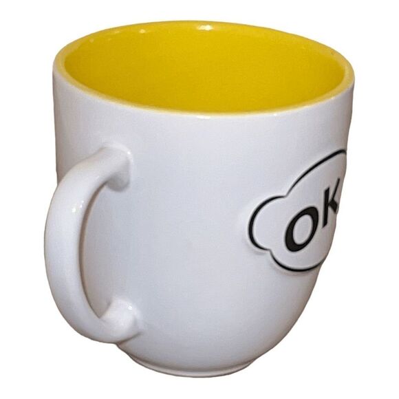 Disney Mickey Mouse Ceramic Coffee Mug with Handle, 16oz, Yellow interior… - Picture 3 of 3